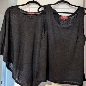 Never worn Hunky Dory twin set - tank and poncho